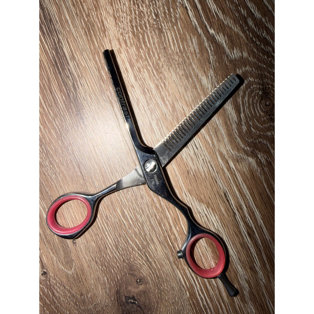 Fromm Contrast 772 Thinning Shears stylist Serrated Stainless Steel Texturizer
